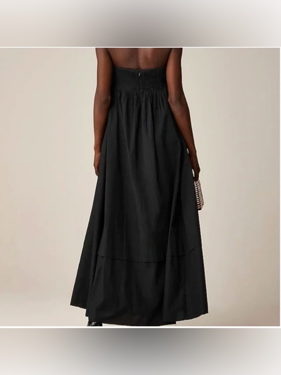 J. Crew Collection Strapless Maxi Dress with Pleats - Picture 2 of 8